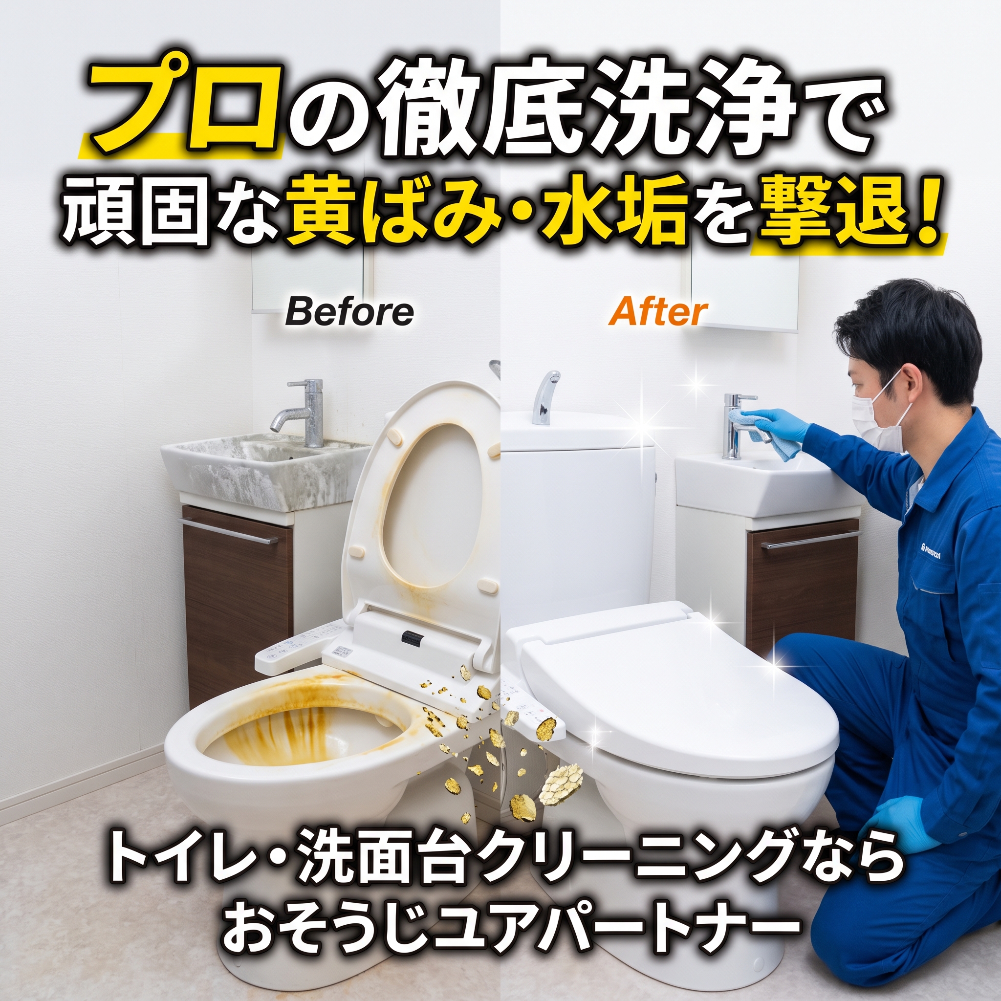 トイレ・洗面台クリーニング